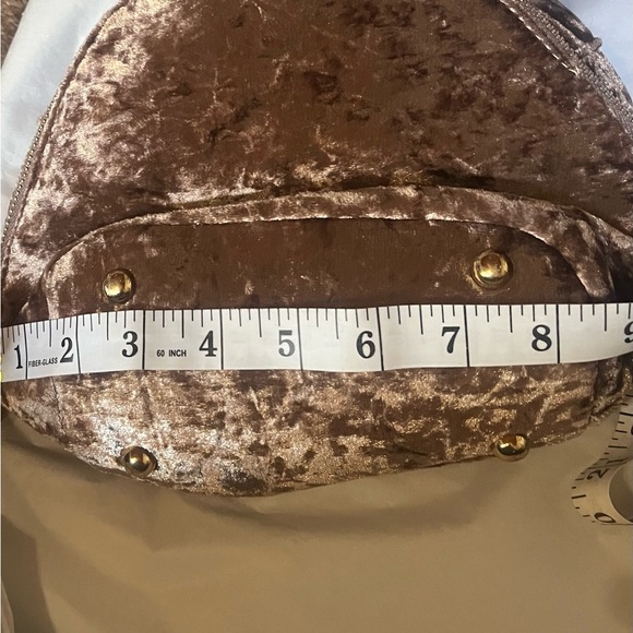 ALDO Crushed Velvet blush Pink Small Backpack/Purse - WINTER must! - Picture 11 of 16